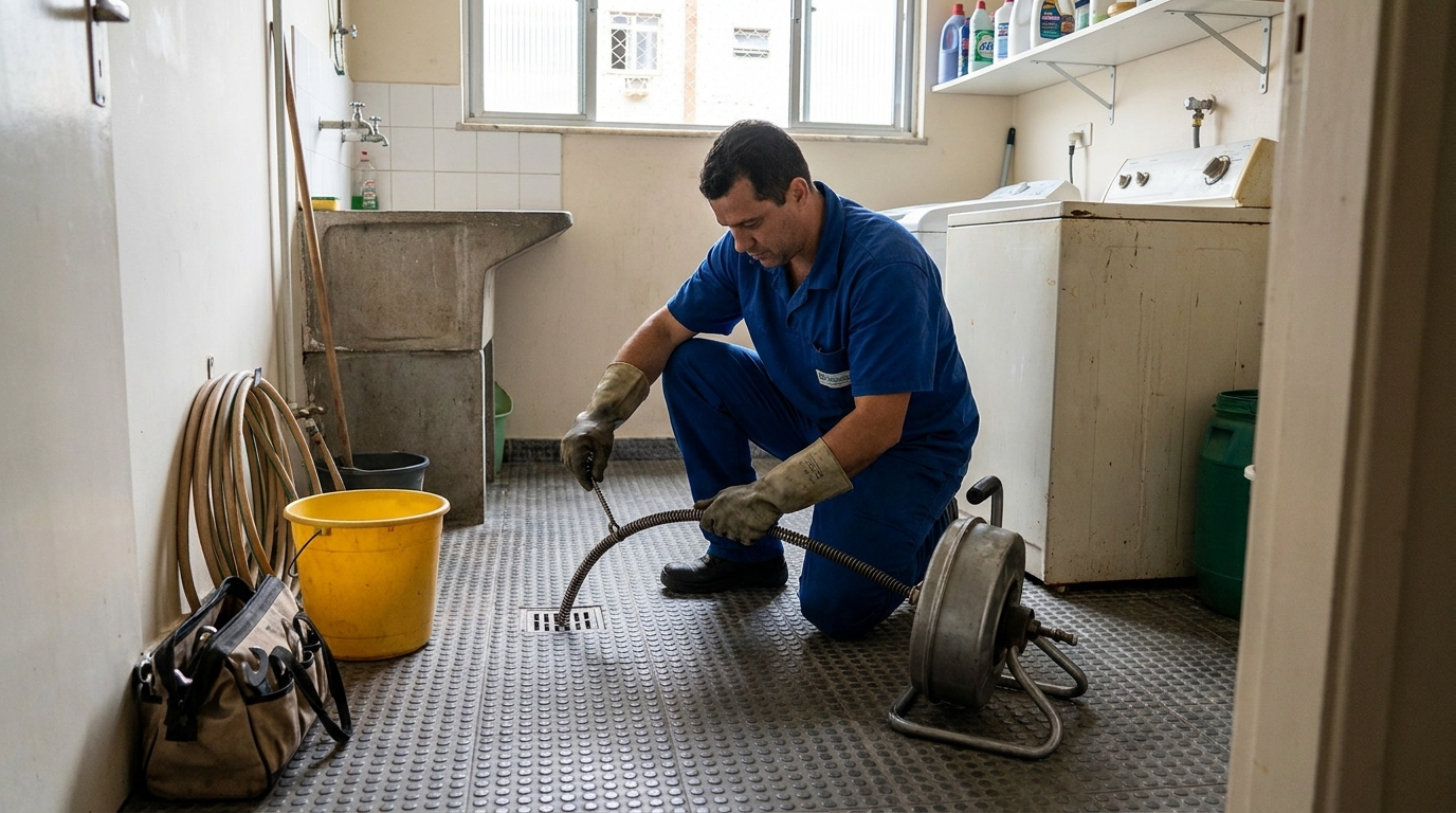 Desentupimento de ralo profissional em Campinas‑SP