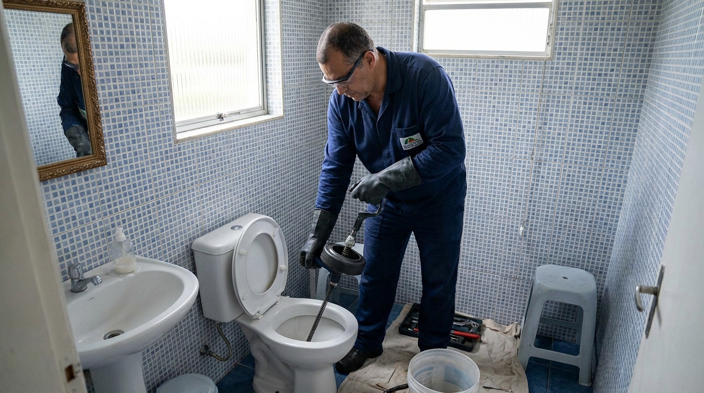 Desentupimento de vaso profissional em Campinas‑SP